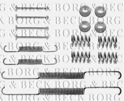 BORG & BECK bbk6072 -  Комплектующие, колодки дискового тормоза